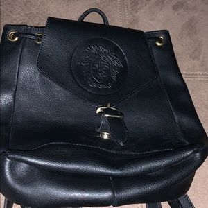 Versace leather mini backpack
